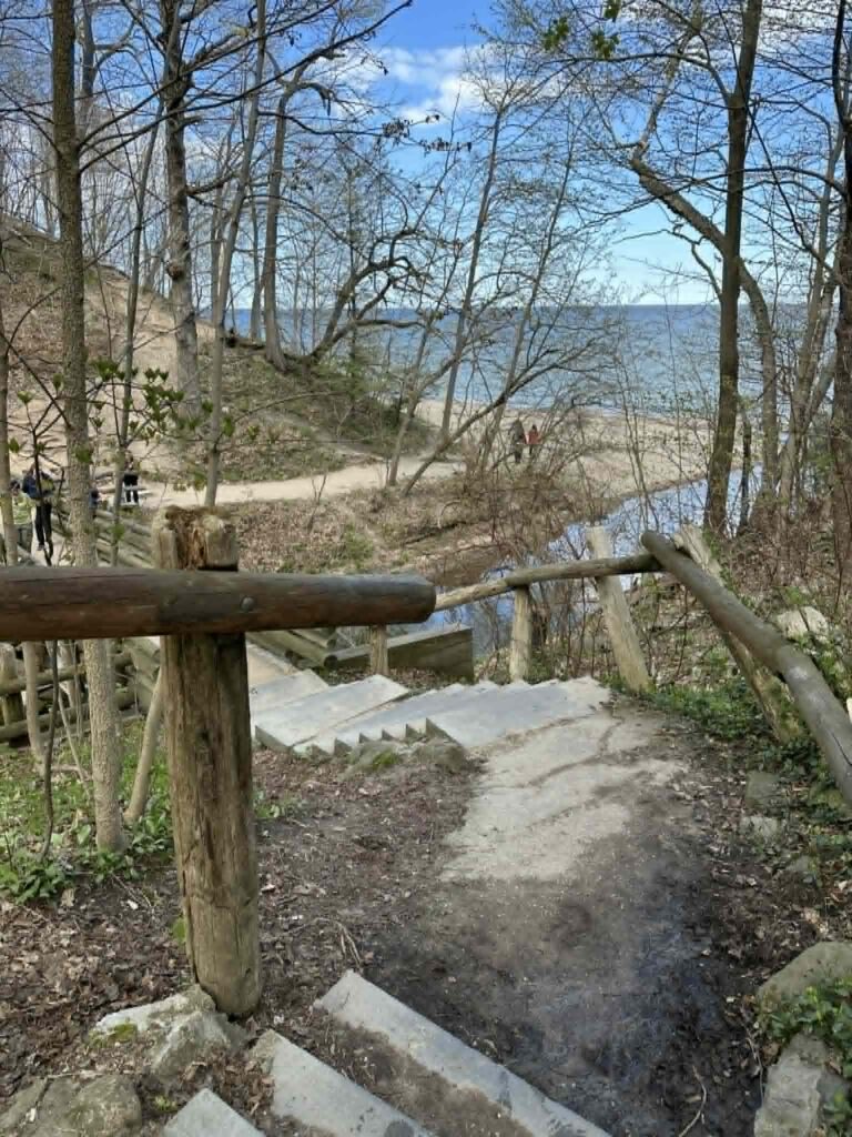Stone staircase along Seven Bridges Trail