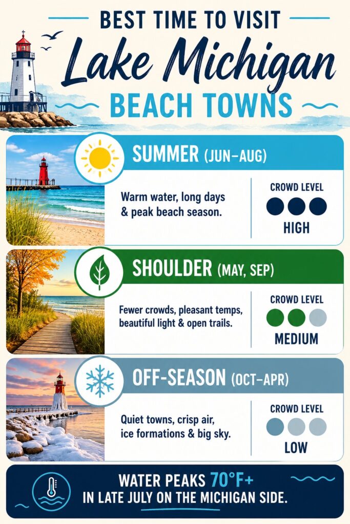 The Lake Michigan beach season