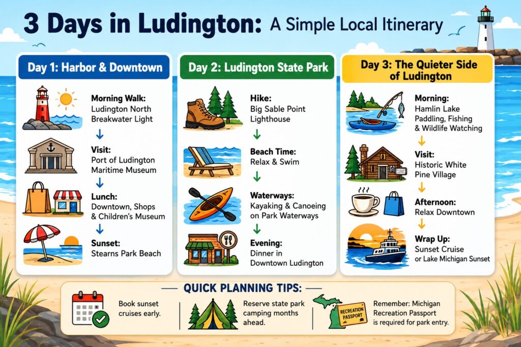 3 days in Ludington itinerary
