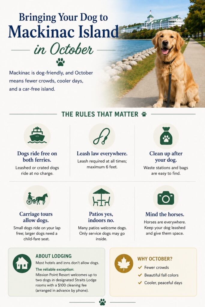 Bringing Your Dog to Mackinac Island in October

