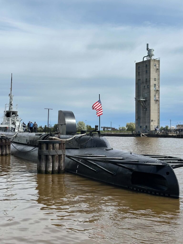USS Cobic, docked, Manitowic