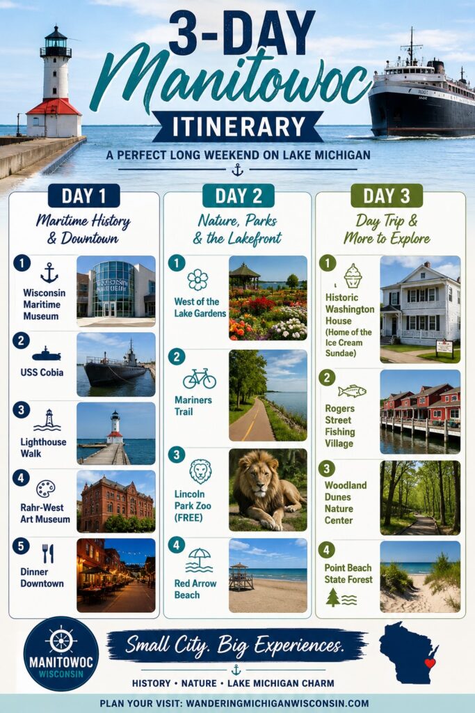 3-day Manitowoc itinerary guide
