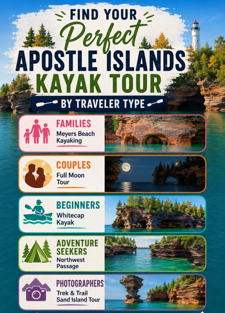 Find your perfect Apostle Islands kayak tour