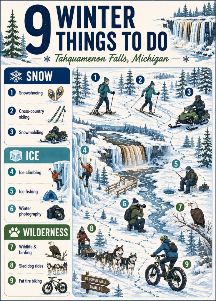 Winter Adventures at Tahquamenon Falls