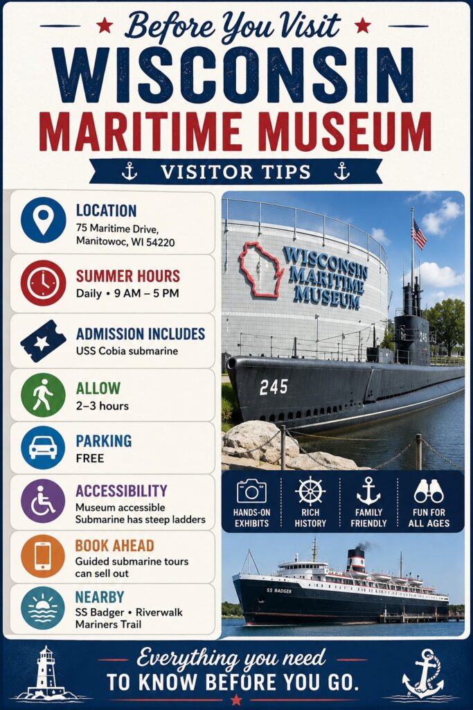 Wisconsin Maritime Museum visitor tips