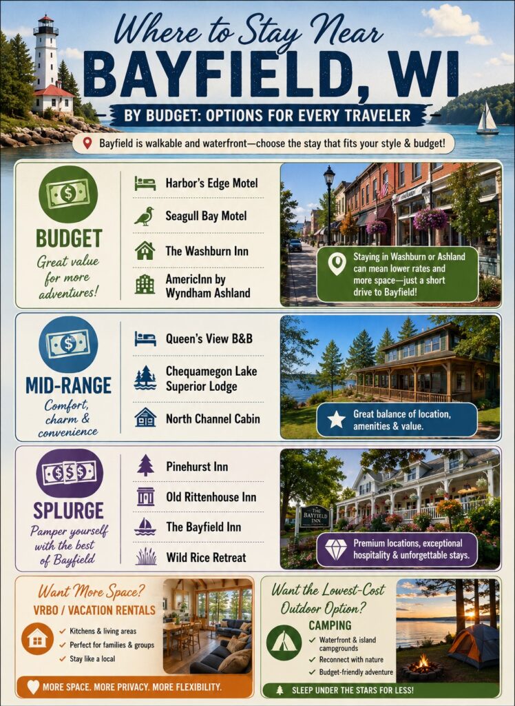 Where to Stay Near Bayfield by Budget